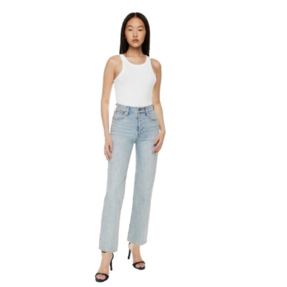 Women's 23 Aritzia Denim Forum The Arlo High Rise Straight 28L Jeans - Picture 1 of 7